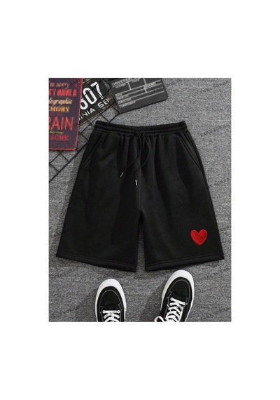 Tarzsokak Y2k Unisex Yaz Şort Bermuda Harajuka Anime Retro Kod-11486 Siyah