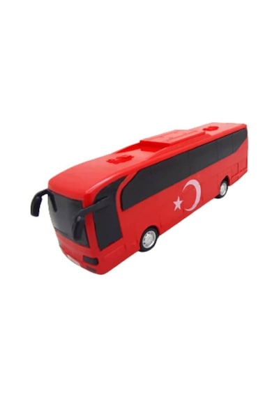Sürtmeli Türk Bayraklı Otobüs