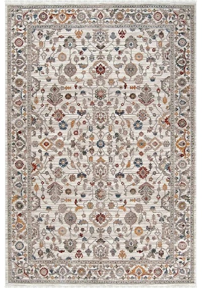 Hoom Rugs Otantik 2601 Renkli Vintage Desenli Salon Halısı Çok Renkli