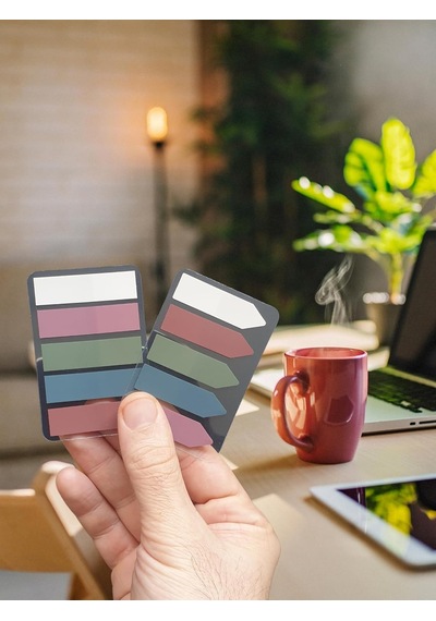 Sticky Notes Şeffaf Renkli Yapışkan Not Kağıtları Film İndeks Renk 1