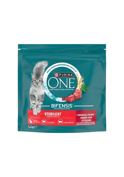 Purina One Steril Kedi Sığır Etli 1.4 Kg 4'li Avantaj Paketi Mıchu