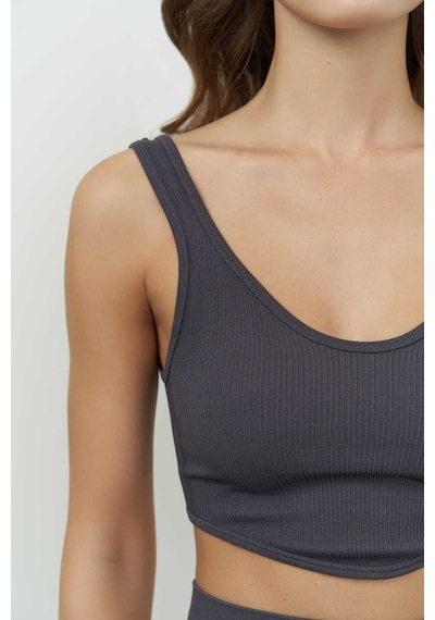 Mai Collection Mai Studios Co. Niko Fitilli Antrasit Crop Antrasit