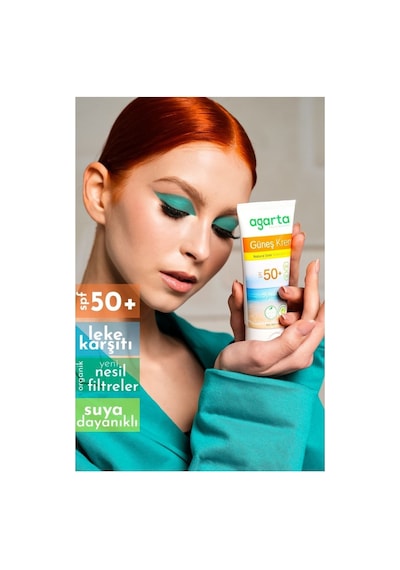 Agarta Güneş Kremi SPF 50+ 100 ML Yetişkin