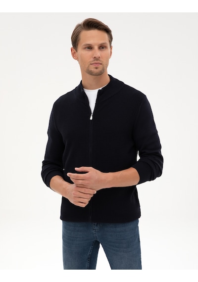 Pierre Cardin Erkek Lacivert Hırka Triko 50317341-vr033 Lacivert