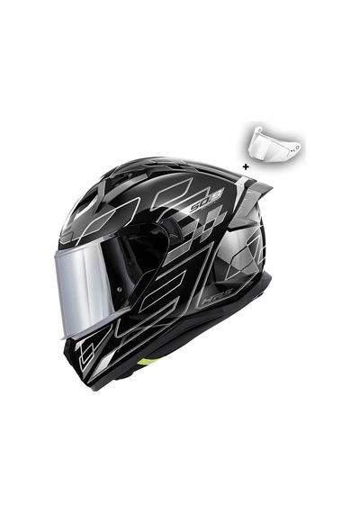 Gıvı 50.9 Assault Siyah-tıtanıum-gri Kask Sıyah-grı
