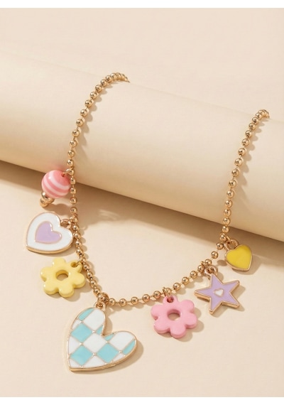 Claire's Kalpli Kolye Çok Renkli
