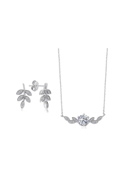 Mia Vento Vintage Salkım Gümüş İkili Mini Set