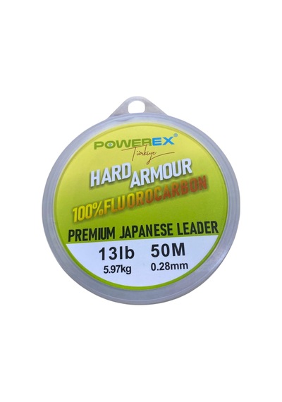 Powerex Hard Armour %100 Fluorocarbon 50 M Clear Leader Misina
