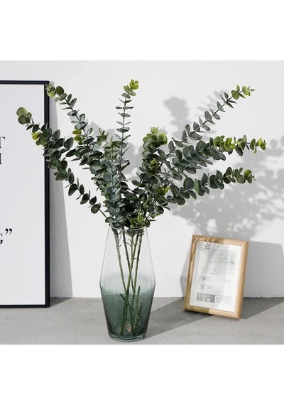 Yapay Çiçek Yeşil Okaliptus 3dallı Uzun Dal 76cm Eucalyptus Diğer