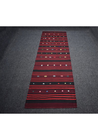 Zehra Abla Halı Yeni El Dokuması Başyapıt Malatya Yolluk Yün Kilim 7224 Çok Renkli