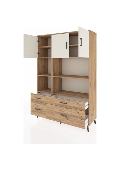 Hyperion Dolap 8 Raflı 4 Çekmeceli 3 Kapaklı 132x44x195 Çam-aytaşı/çam Aytası/atlas Çam Hyperion Dolap 8 Raflı 4 Çekmeceli 3 Kapaklı 132x44x195 Çam-aytaşı/çam Aytası/atlas Çam