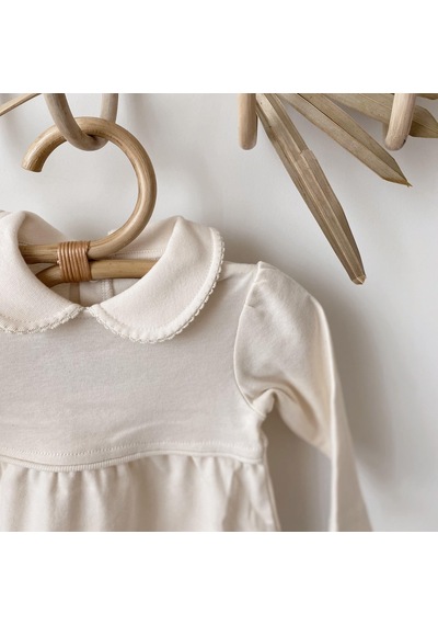Naturaborn Naturaborn Gots Organik Sertifikalı Kroşetalı Bebek Elbisesi