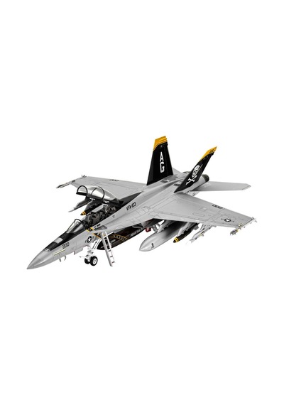 Revell F/a-18f Super Hornet Uçak Modeli 1:72 Ölçek Plastik 97 Parça 12 Yaş Ve Üstü İçin