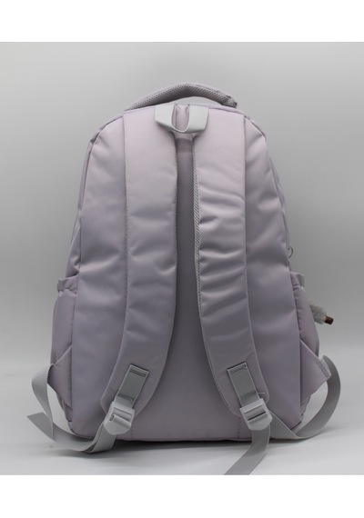 Modern Günlük Okul Sırt Çantası Suya Dayanıklı Unisex Okul Çantası 2500 Lavanta Lila