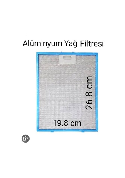 Eminçelik Davlumbaz Alüminyum Kaset Yağ Filtresi 26,8 X 19,8 Cm