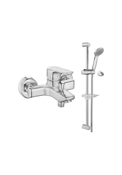 Eca Niobe 482 Banyo Bataryası + Eca Spil Sürgülü Üst Takım Set 2'li Krom
