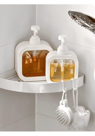 Mukko Home Plastik Akrilik Sıvı Sabunluk 300 Ml + 500 Ml 2'li Sıvı Sabunluk Diğer