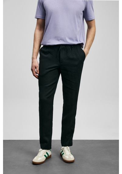 Lufian Karl Smart Erkek Chino Pantolon Slim Fit Siyah Siyah 111190363100100