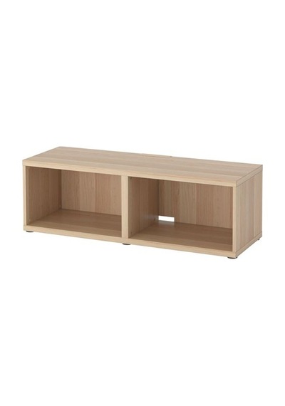 Ikea Bestå Tv Sehpası İskeleti, Ağartılmış Meşe Görünümlü, 120x40x38 Cm Ağartılmış Meşe Görünümlü-beyaz