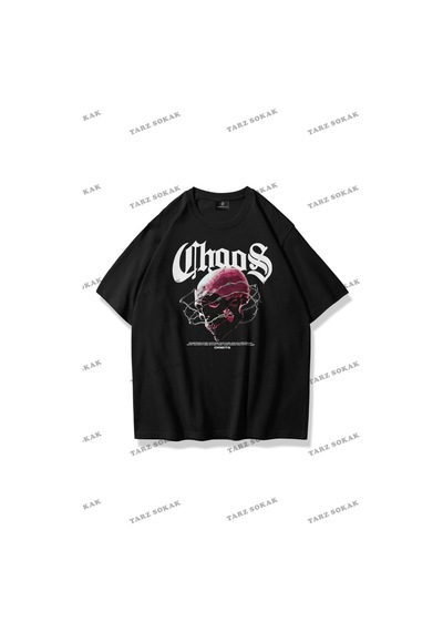 Tarzsokak Unisex Chaos Tshirt Siyah