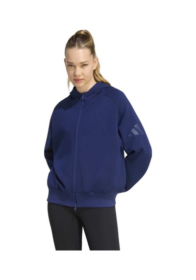 Adidas W Sl Fz Hd Mavi Kadın Sweatshirt Kr2747