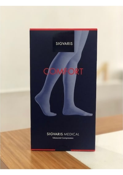 Sigvaris Comfort Diz Altı/Diz Altı Varis Çorabı (Cf1 Düşük Basınç) Siyah CCL1 L Kapalı Uzun