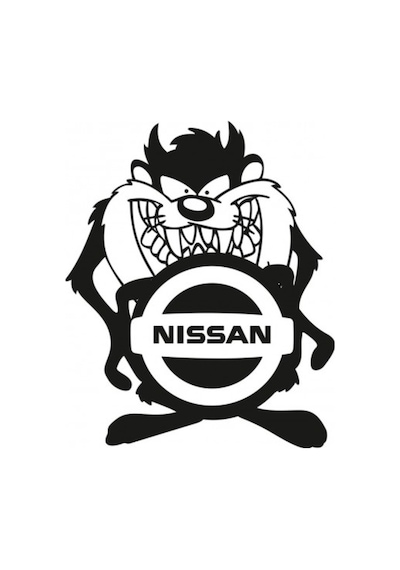 2 Adet Nissan Taz Komik Araba Sticker Yapıştırma