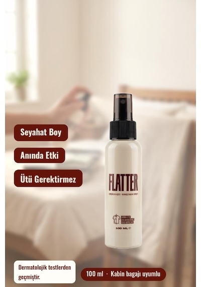 Flatter Kırışıklık Açıcı Ve Kumaş Bakım Spreyi Ütüsüz Pratik Çözüm 100 Ml Tekli