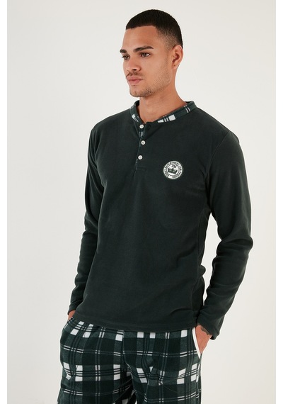 Buratti Erkek Pijama Takımı 60961002 Yeşil Yeşil
