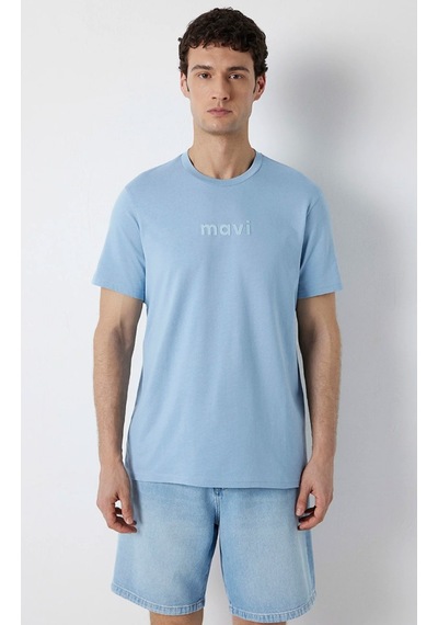 Mavi M0612732-70731 Mavi Logo Baskılı T-shirt Erkek Tişort