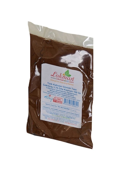 Türk Kahvesi Günlük Taze Çekilmiş 3.75 Orta Krum 100 Gr Paket