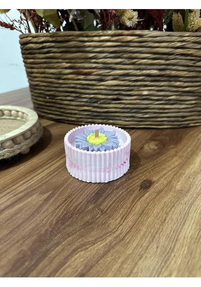 Adaçayı Kokulu Ahşap Fitilli Dekoratif %100 Doğal Soya Wax Mum