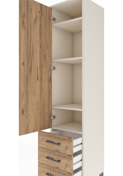 Hyperion Dolap 4 Raflı 3 Çekmeceli Tek Kapaklı 44x44x195 Ayta... Aytaşı