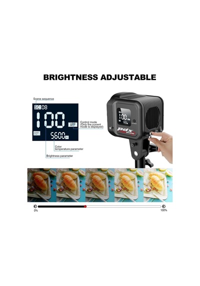 Pdx Sd80d Bi-color Led Işık Sarı Beyaz Ayarlanabilir Işık