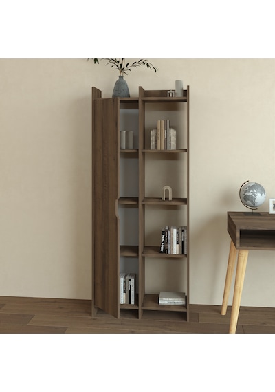 Offer Çok Raflı, Tek Kapaklı Kitaplık Kilim - 180 Cm, Ev-ofis, Kütüphane - Kahverengi Kahverengi Offer Çok Raflı, Tek Kapaklı Kitaplık Kilim - 180 Cm, Ev-ofis, Kütüphane - Kahverengi Kahverengi