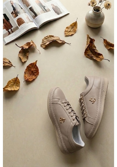 Elit Btflrmrc-5400 Kadın Klasik Sneaker Bej