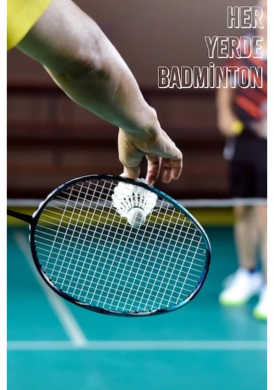 6 Adet Badminton Topu Semi-pro Dengeli Hız Başlangıç Kutulu Mantar Kafa Deluxe Top Seti Beyaz 620