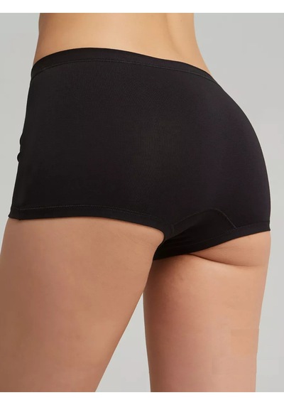 Moncorno Model Boxer Popo Şekillendirici İz Yapmayan Seamless Külot Siyah Renk Siyah