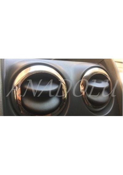 Dacia Sandero - Stepway Krom Havalandırma Çerçevesi 4 Parça 2006-