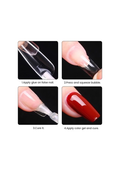 Yeni Nesil Jel Destekli Long Coffin Tips 550 Adet 55564-03