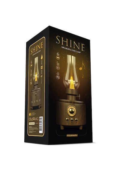 Powerway Shine Radyolu Otantik Gece Lambası Bluetooth Hoparlör