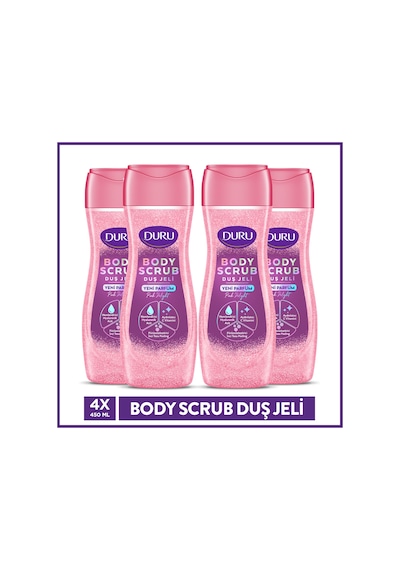 Duru Body Scrub Pınk Delıght Duş Jeli 4x450 Ml Diğer