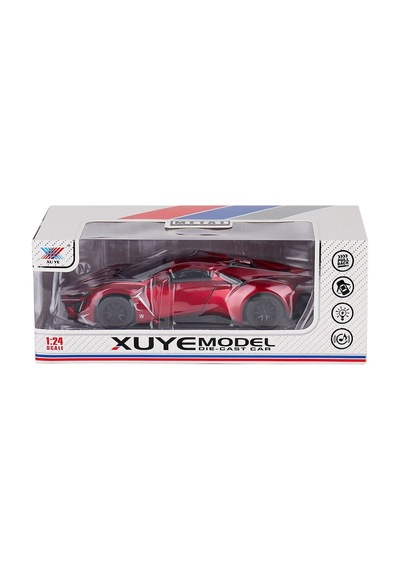 K240a11 Metal Çek Bırak Işıklı Ve Müzikli Araba -canem Oyuncak - 1 Adet Kırmızı