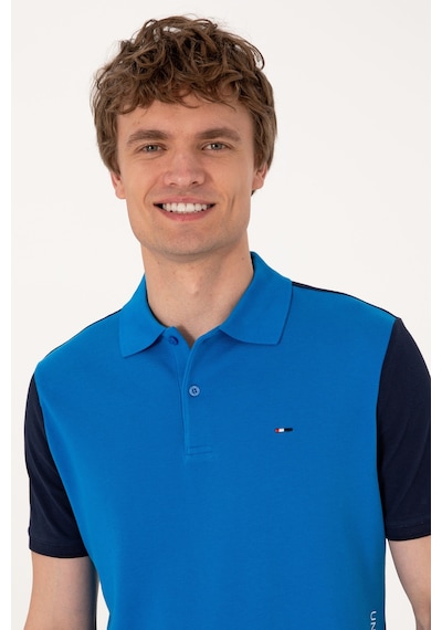 U.S. Polo Assn. Erkek Regular Fit Lacivert Polo Yaka Tişört 50306790-VR033