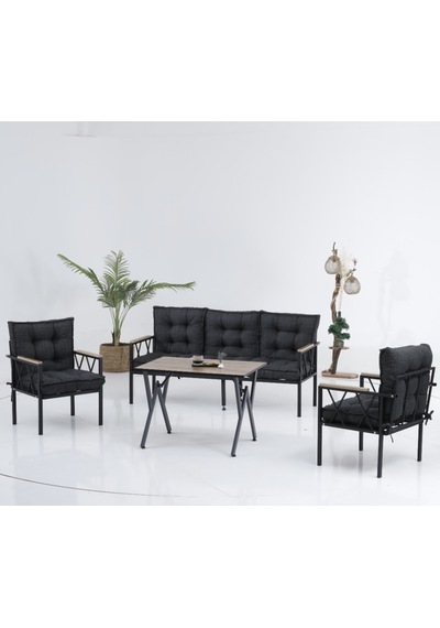 Ard & Garden Miray 3+1+1 Masalı Koltuk Takımı, Balkon Takımı,balkon Mobilyaları,çay Seti, Metal Kanepe, Masa Seti Antrasit Ard & Garden Miray 3+1+1 Masalı Koltuk Takımı, Balkon Takımı,balkon Mobilyaları,çay Seti, Metal Kanepe, Masa Seti Antrasit