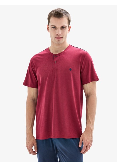 Erkek 3lü Pijama Takımı 40878 - Bordo Bordo