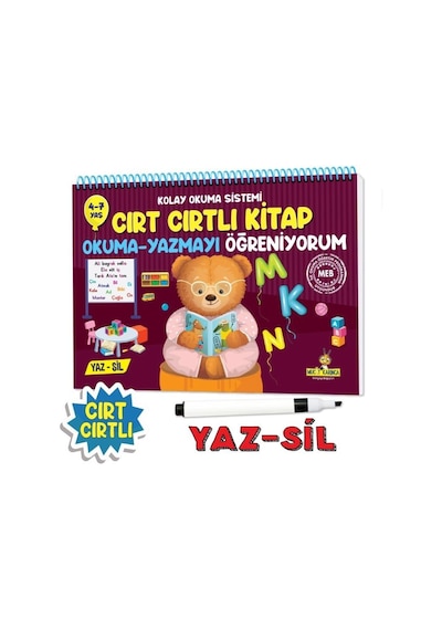 Cırt Cırtlı Okumayı Öğreten Kitap Yaz-sil