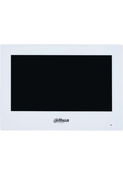 Dahua VTH2621GW-P 7" TFT LCD Dokunmatik Ekran Çok Yönlü Mikrofon Villa Tipi Intercom İç Ünite Beyaz Kasa