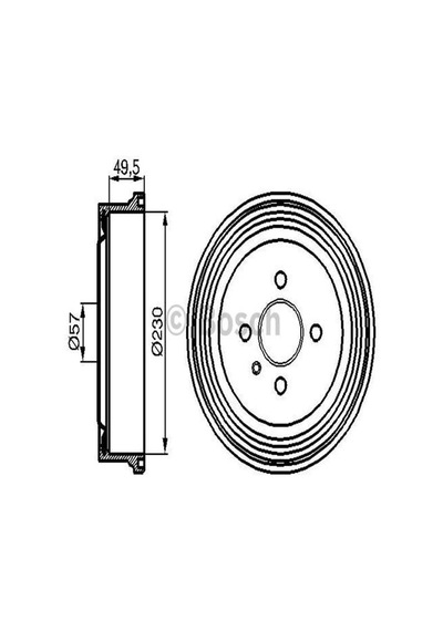 Bosch 0986477100 Arka Fren Kampanası Astra G Astra H Corsa C 568063
