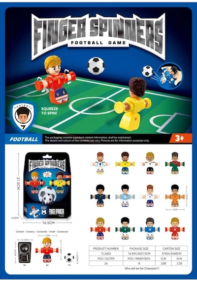 Finger Spinners Football Game- 2 Futbolcu